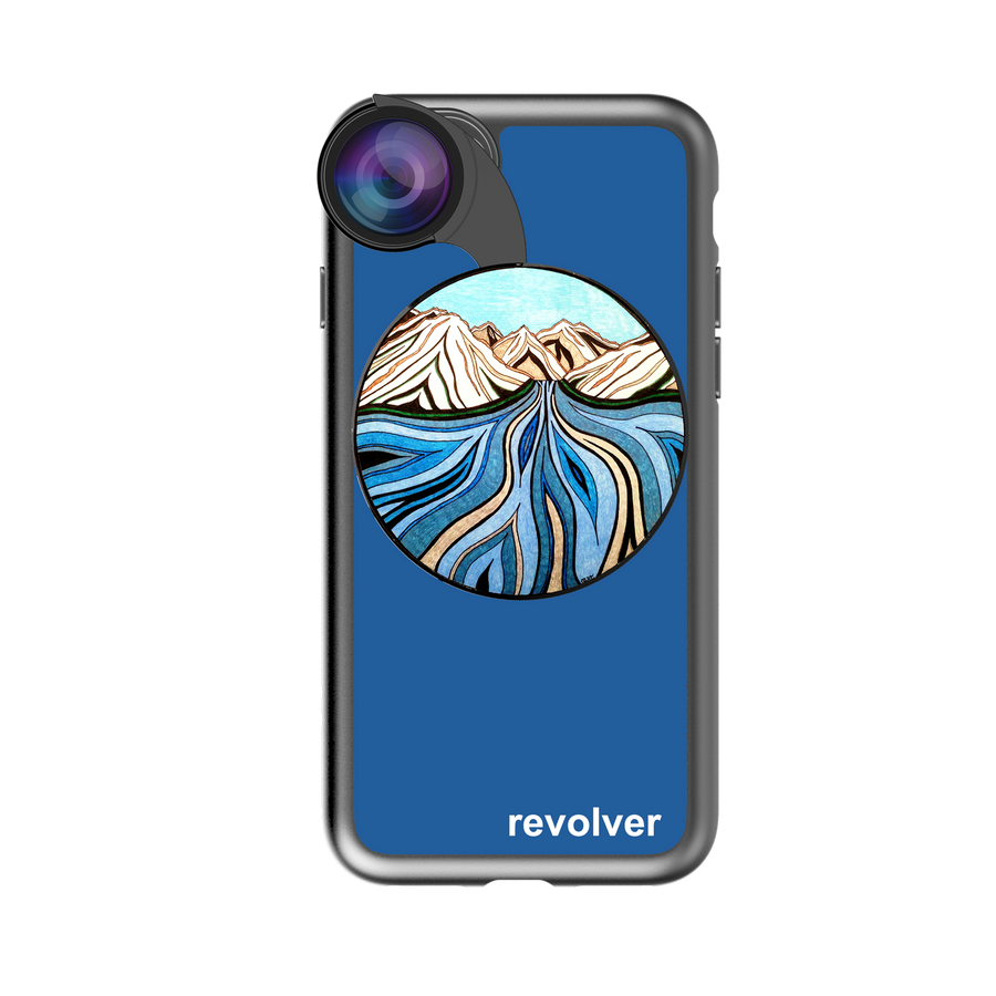 iPhone 7 / 8 / SE 2020 Revolver M Series Lens Kit - Glacial River Blue