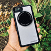 iPhone 7 Plus / 8 Plus Revolver M Series Lens Kit - Carbon Fiber (White)