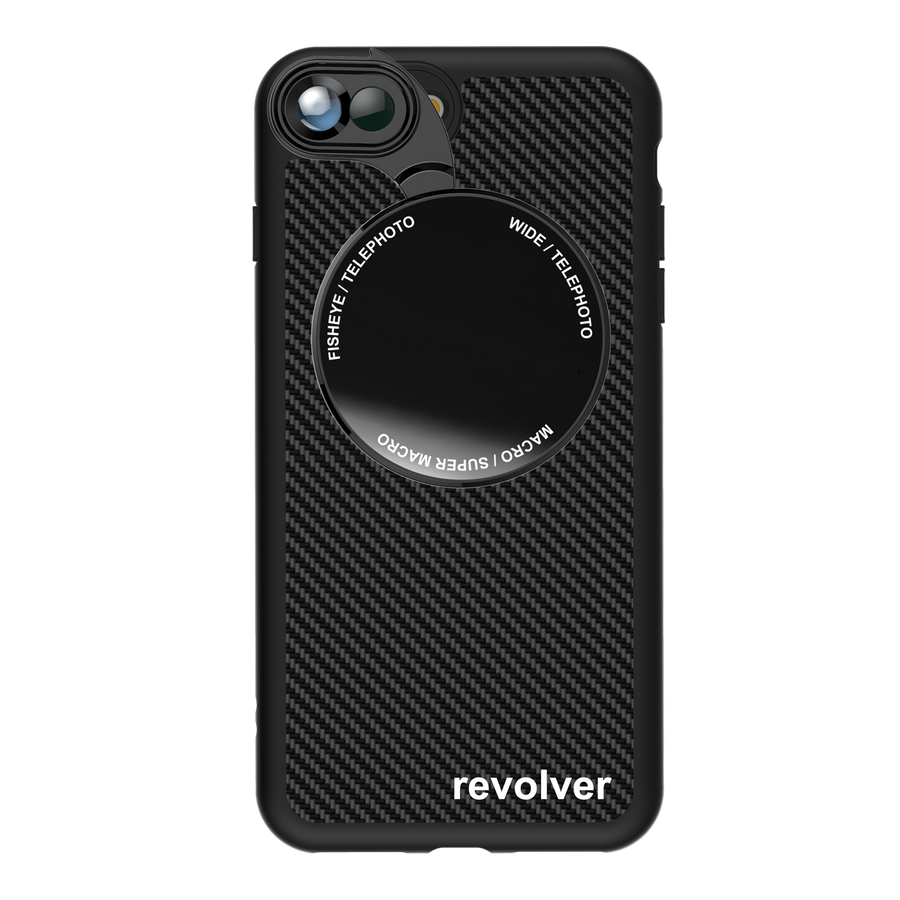 iPhone 7 Plus / 8 Plus Revolver M Series Lens Kit - Carbon Fiber (Black)