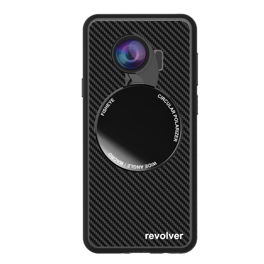 4-in-1 Revolver M Series Lens Kit for Samsung Galaxy S9 Plus - Carbon Fiber (Black)