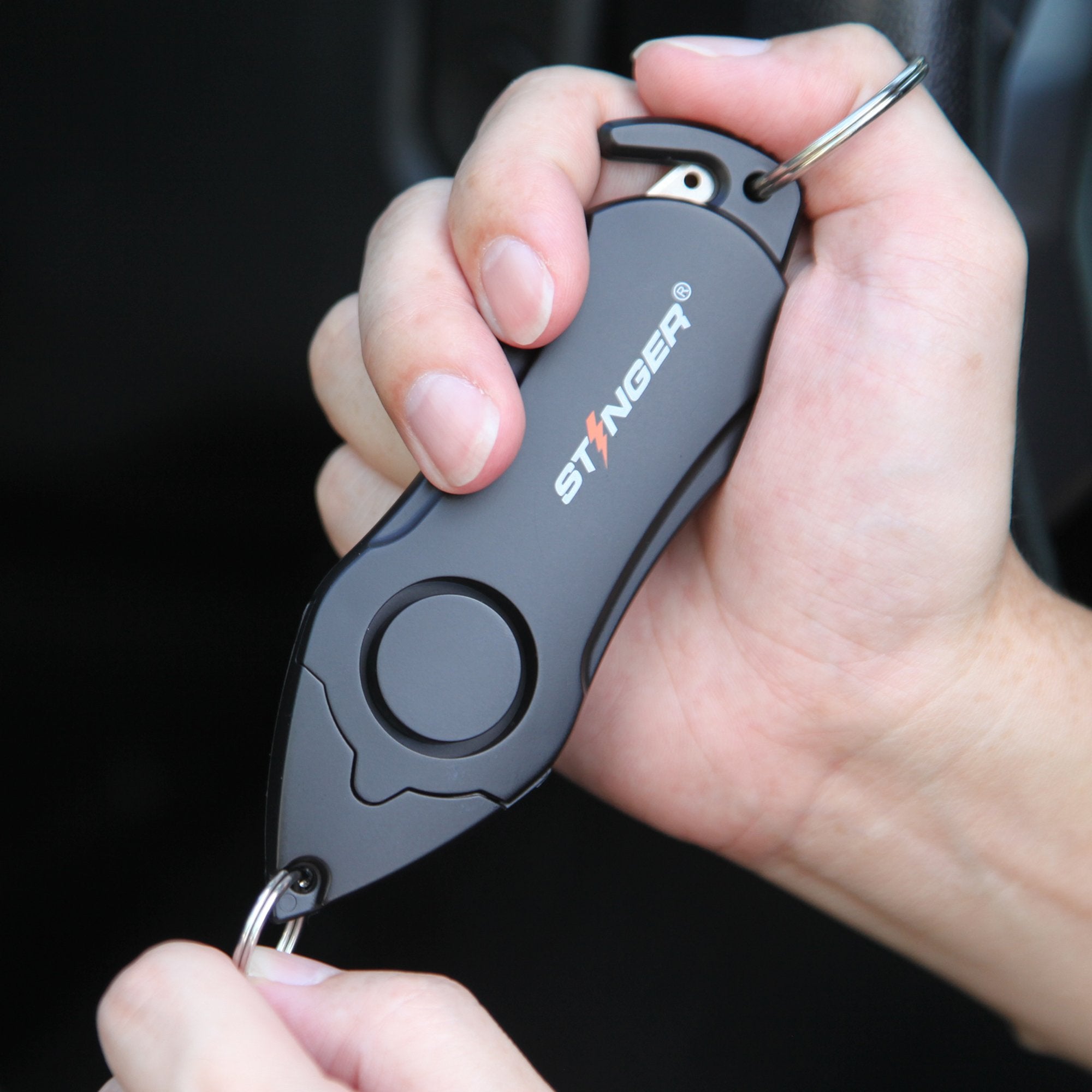 Stinger Life-Saving Whip Car Emergency Tools + Personal Alarm (Black)