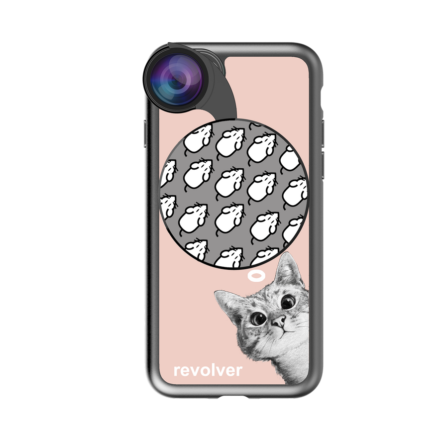 iPhone 7 / 8 / SE 2020 Revolver M Series Lens Kit - Sneaky Cat