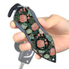 Stinger Personal Safety Alarm Emergency Tool: Siren Alarm, Seat Belt Cutter, Glass Breaker (Green Flower)