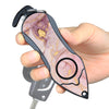 Personal Alarm Keychain Set (Pink Marble)